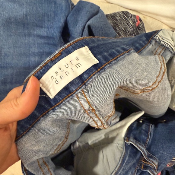 Nature Denim Button Fly High Rise Jeans - 13 - Picture 2 of 5